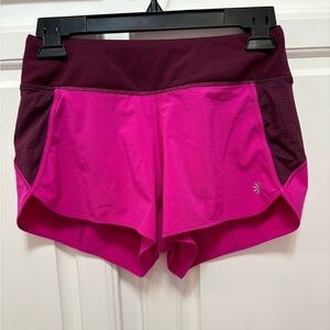 Athleta Track This Run Short 3" Electric Fuchsia Running Sport Women’s Size XXS
